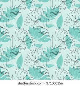 Floral seamless pattern elegant flower-7.