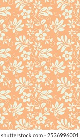 Floral seamless pattern  with elegant luxurious foral graphic design