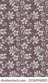 Floral seamless pattern  with elegant luxurious foral graphic design