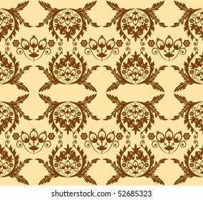 Floral seamless pattern, element for design, vector illustration