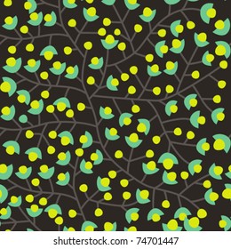 Floral seamless pattern, endless background with flowers