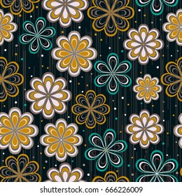 floral seamless pattern Endless pattern can be used for ceramic tile, wallpaper, linoleum, web page background