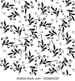 Floral seamless pattern. Endless texture for wrapping, textiles, paper.