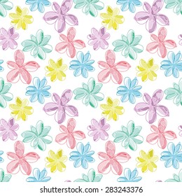 Floral seamless pattern, eps 8 