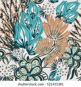 Floral seamless pattern. Eps10