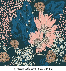 Floral seamless pattern. Eps10