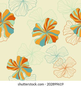 Floral seamless pattern for fabric design