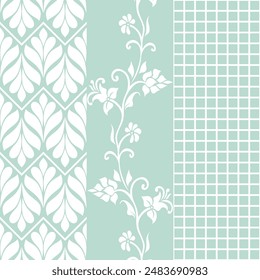 Floral seamless pattern. Fabric for ornament, wallpaper, packaging, vector background.