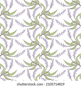 Floral seamless pattern for fabric, textile, wallpaper, packaging.