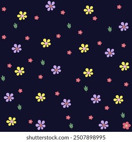 Floral seamless pattern for fabric pattern, wallpaper, background, Tile pattern..