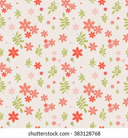 Floral seamless pattern. Fine texture with flowers