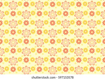 Floral seamless pattern. Fine texture with flowers. Vector Illustration. EPS10