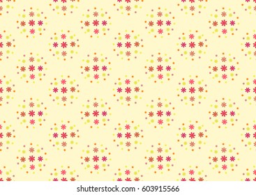 Floral seamless pattern. Fine texture with flowers. Vector Illustration. EPS10