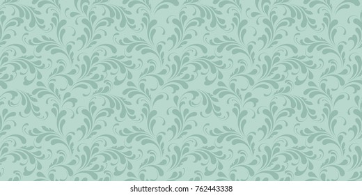 Floral seamless pattern. Flourish ornament for wallpaper, fabric, wrapping and paper. Decorative background. Soft design.