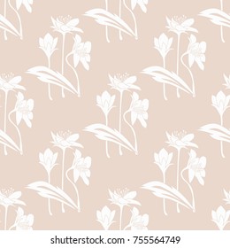 Floral seamless pattern. Flower