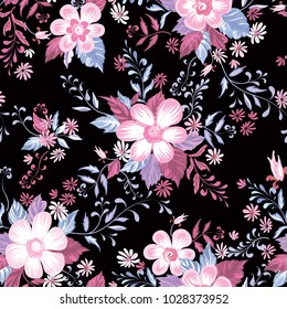 Patrón floral sin fisuras.  Fondo de las flores. Papel pintado ornamental de verano con flores.