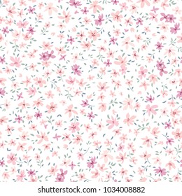 Floral seamless pattern. Flower background. Abstract ornamental flourish wallpaper with flowers.