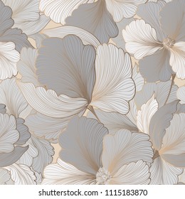 Floral seamless pattern. Flower background. Flourish garden texture with flowers.