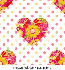 Floral seamless pattern. Flower background. Abstract ornamental flourish wallpaper with flowers.