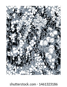 Floral seamless pattern. Flower background