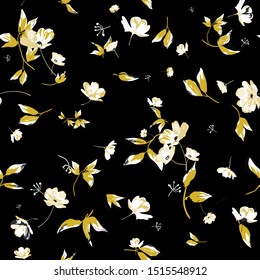 Floral seamless pattern. Flower background. 