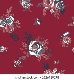 Floral seamless pattern. Flower background. 