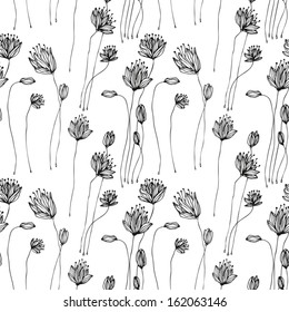 floral seamless pattern, flower background