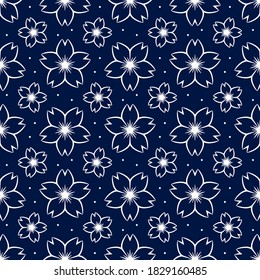 Floral seamless pattern. Flower background. Flowers motif. Ditsy texture for liberty design textile, batik, cloth, chintz, fabric, prints. Blossom backdrop. Ditzy style. Vector illustration