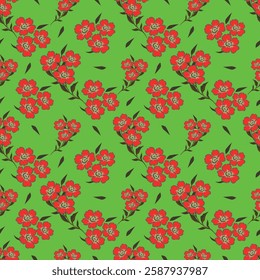 Floral seamless pattern. Flower background. Abstract ornamental flourish wallpaper with flowers
