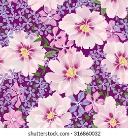 Floral seamless pattern. Flower background. Floral seamless texture with flowers.