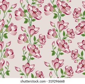 Floral seamless pattern. Flower background. Floral seamless texture with flowers.