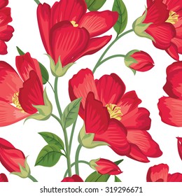 Floral seamless pattern. Flower background. Floral seamless texture with flowers.