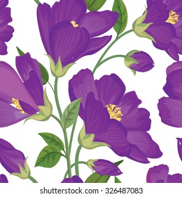Floral seamless pattern. Flower background. Floral seamless texture with flowers.