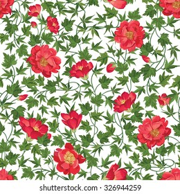 Floral seamless pattern. Flower background. Floral seamless texture with flowers Flourish tiled wallpaper