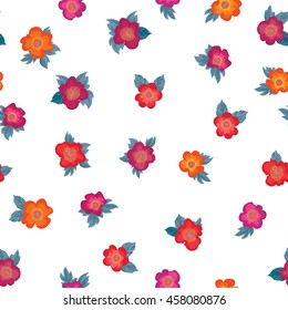 Floral seamless pattern. Flower background. Flourish tiled wallpaper