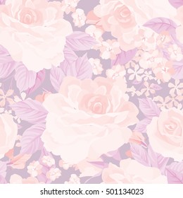 Floral seamless pattern. Flower background. Floral tile ornamental texture with flowers. Spring flourish garden
