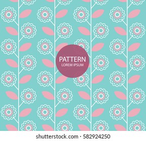 Floral seamless pattern. Flower background. Summer floral seamless pattern in pastel colors. Flourish garden ornament.