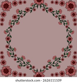 Padrão sem costura floral, ramos de flores padrão sem costura, vetor, ilustração, design de padrão de flores Padrão de flores sem costura com flores pequenas coloridas. Plano simples fundo de flores brilhantes