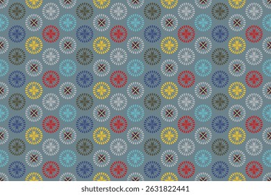 Floral seamless pattern ,flower branches seamless pattern , vector , illustration ,flowers pattern design Seamless flower pattern with colorful little flowers. Simple flat bright flowers background
