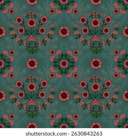 Floral seamless pattern ,flower seamless pattern, flora vector, illustration ,flowers pattern design Seamless flower pattern with colorful little flowers. Simple flat bright flowers background