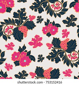 Floral seamless pattern with  flower. Vector background for textile, print, wallpapers, wrapping.