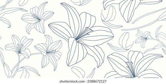 Floral seamless pattern. Flowering. Garden summer and spring flowers. hand draw