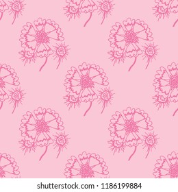 floral seamless pattern with flowers