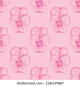 floral seamless pattern with flowers
