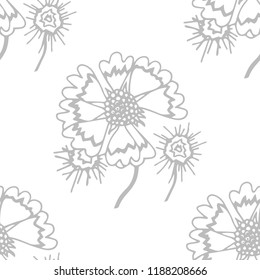 floral seamless pattern with flowers