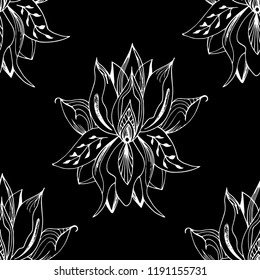 floral seamless pattern with flowers