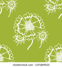 floral seamless pattern with flowers