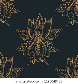 floral seamless pattern with flowers