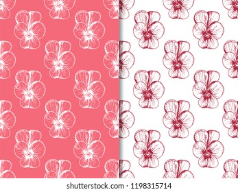 floral seamless pattern with flowers