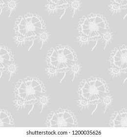 floral seamless pattern with flowers